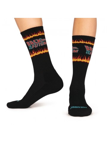 Calcetines Back to the Future Fire Black - Jimmy Lion 