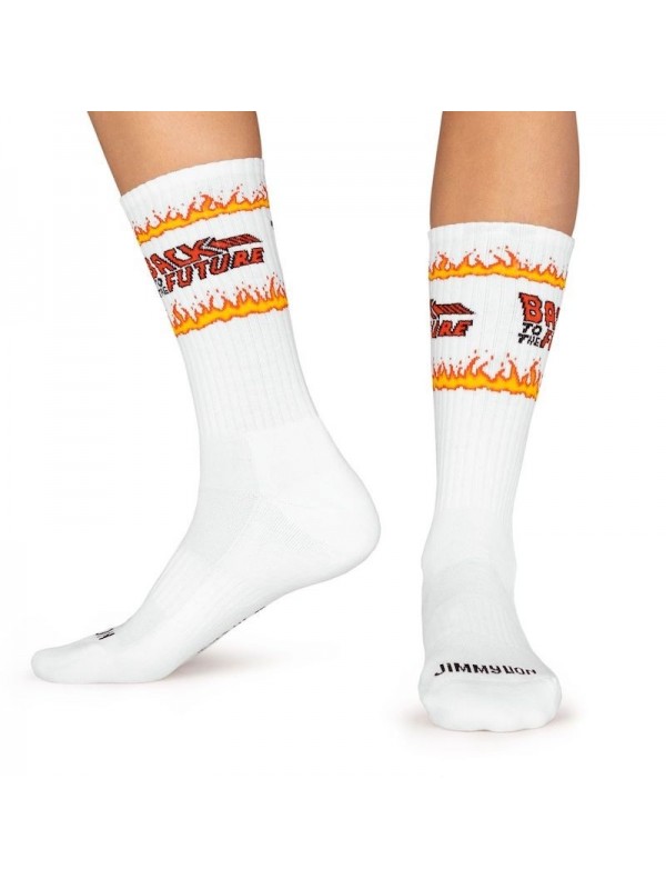 Calcetines Back to the Future Fire White - Jimmy Lion 