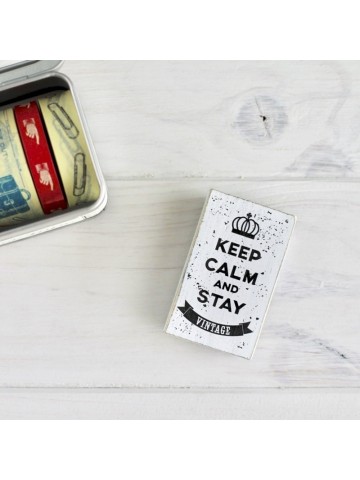Sello scrapbooking Keep Calm and Stay Vintage