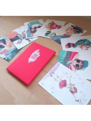 Pack postales Rojo - Esther Gili
