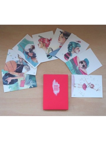 Pack postales Rojo - Esther Gili