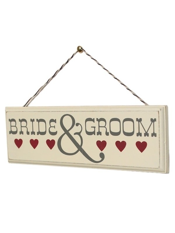 Letrero Bride & Groom