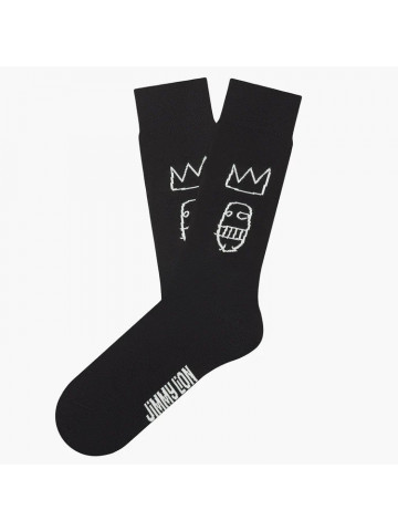 Calcetines Basquiat negro -...