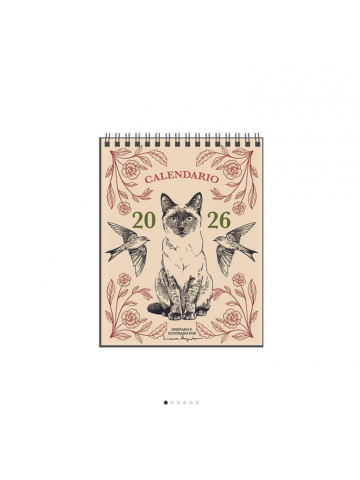 Calendario ilustrado mesa...