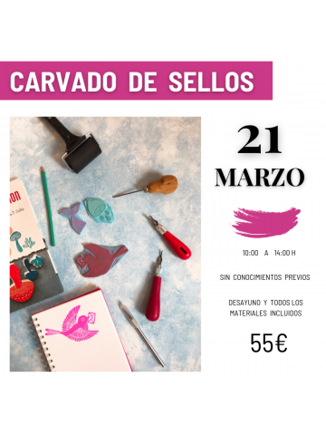 Taller de Iniciación al Carvado de Sellos en Vintastic, Gijón Centro