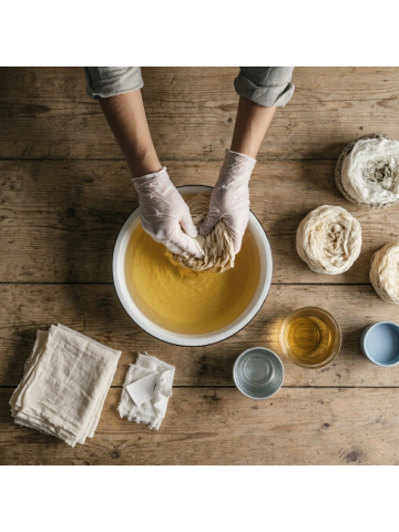 aprender a preparar y teñir textiles de forma natural